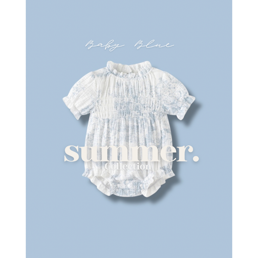 ชุดบอดี้สูทเด็กหญิงแรกเกิด-12 เดือน ชุดเด็กทารกแขนสั้นหน้าร้อน totty.apparel รุ่น Summer Girl
