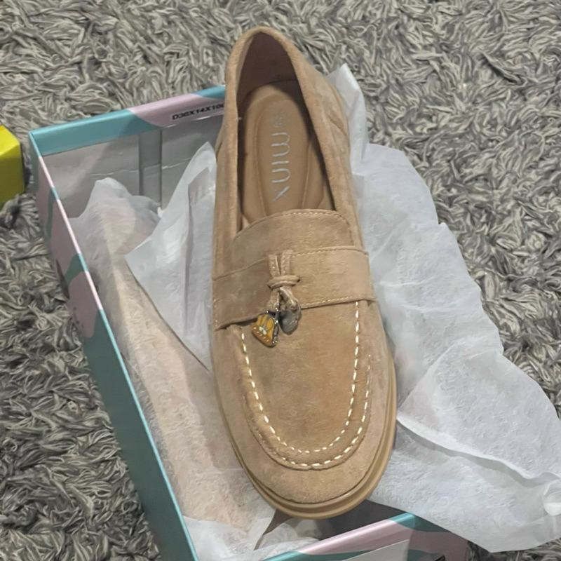 New รองเท้าคัชชูหนังกลับสุดฮิตร้าน Minx Shoe สีCocoa สีสวยละมุนลุคคุณหนูมาก ไม่ต้องรอพรีพร้อมส่ง ออเ