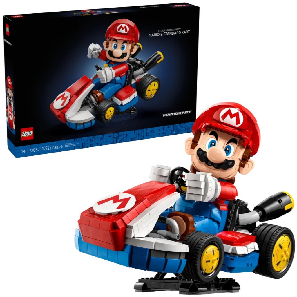 LEGO Super Mario 72037 Mario Kart – Mario & Standard Kart
