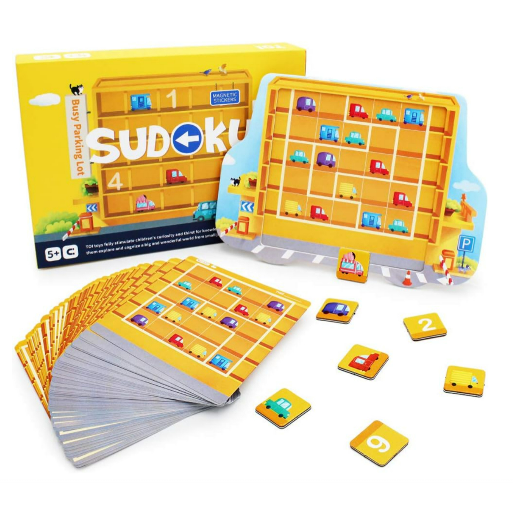 เกมฝึกสมอง sudoku เกมลานจอดรถซูโดกุแม่เหล็ก Sudoku Game - Busy Parking Lot