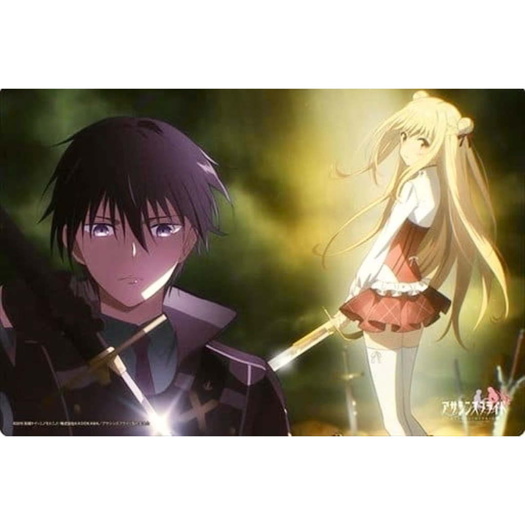 [Playmat Bushiroad 0008] Rubber Mat Collection Assassins Pride Kufa & Melida - Playmat,เพลแมท,แผ่นรอ