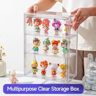 กล่องใส กล่องโมเดล ตู้โมเดล ตุ๊กตา popmart Baby three kimmon labubu ของสะสม แบบแขวนผนัง กันฝุ่นกันความชื้น
