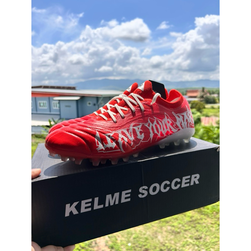 สตั๊ด รองเท้าฟุตบอล Kelme X TLSS MG ตัวท๊อป หนังจิงโจ้ 🦘