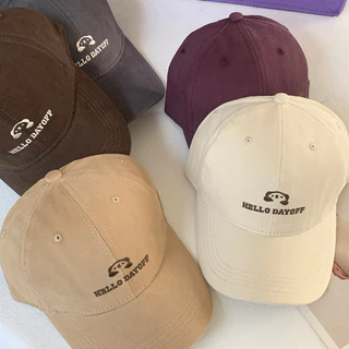 หมวกแก๊ปเบสบอลปัก Hello Dayoff มี 4 สี