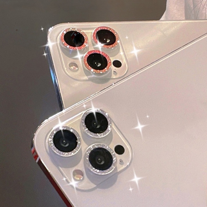 ตัวป้องกันเลนส์กล้องเพชรสำหรับ for IPhone 11 15 16 14 Pro Max 11 13 14 Pro 12 13 Mini 14 Plus 13 Pro ฝาครอบกระจกนิรภัย