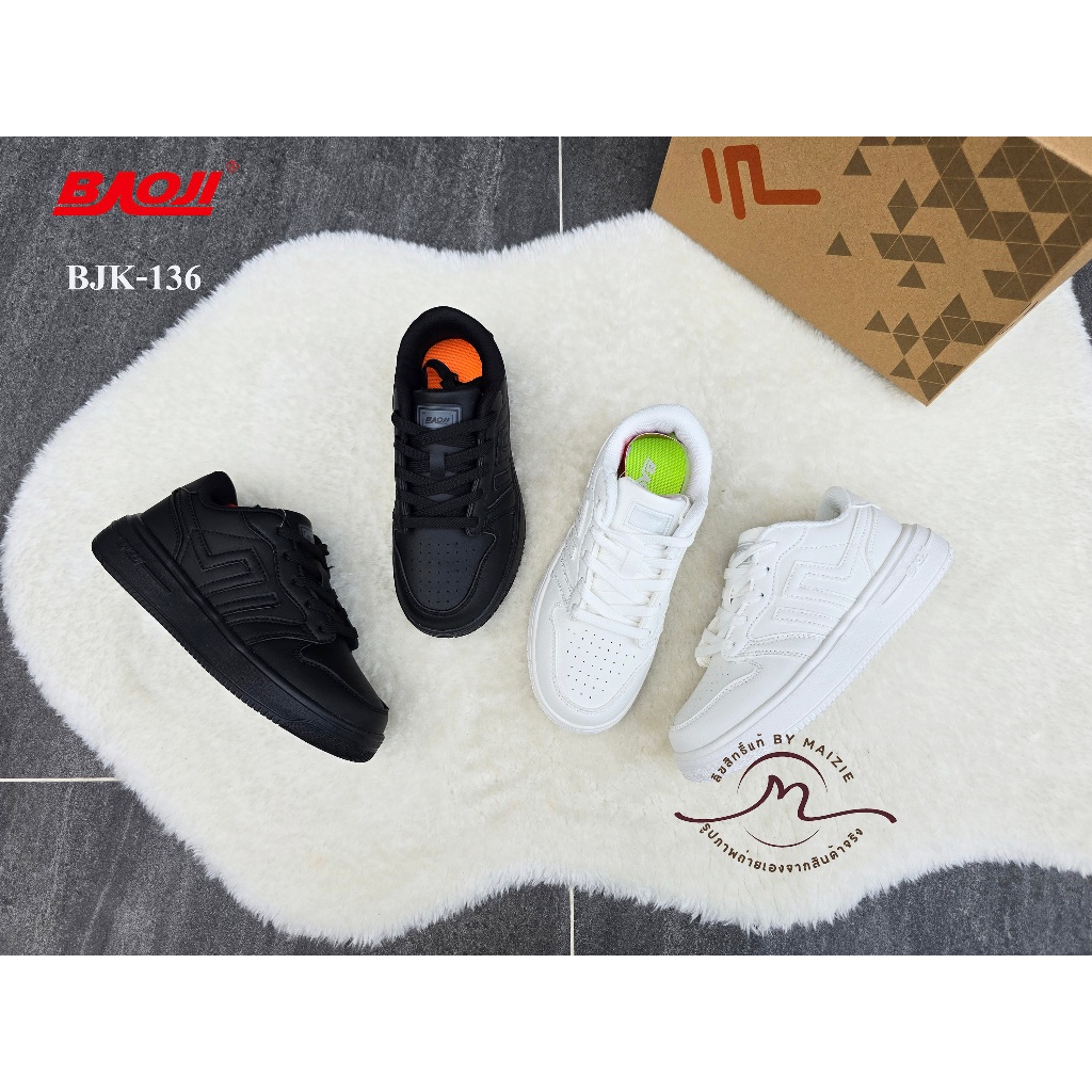 **BAOJI** [ลิขสิทธิ์แท้ ตัวแทนขายเอง] (BJK-136) รองเท้าลำลองเด็ก **หญิง&ชาย** ส้