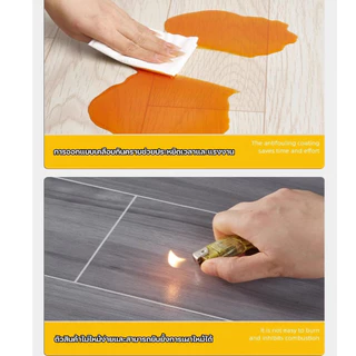 เสื่อน้ํามันปูพื้น PVC กระเบื้องยาง ทนต่อคราบสกปรก แผ่นยางปูพื้น กันน้ำกันลื่น หนา 2.0mm ไม่กลัวอากาศร้อนชื้น วัสดุทนไฟ