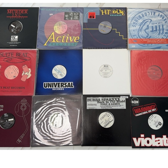 แผ่นเสียง Sounds Vinyl Records สุ่ม 10 แผ่น ขนาด 12 นิ้ว