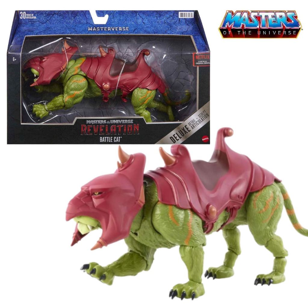โมเดล Battle Cat จากซีรีส์ดัง Masters of the Universe Revelation (Netflix) มาพร้อมดีไซน์สุดดุดัน และชุดเกราะถอดได้ GYV18