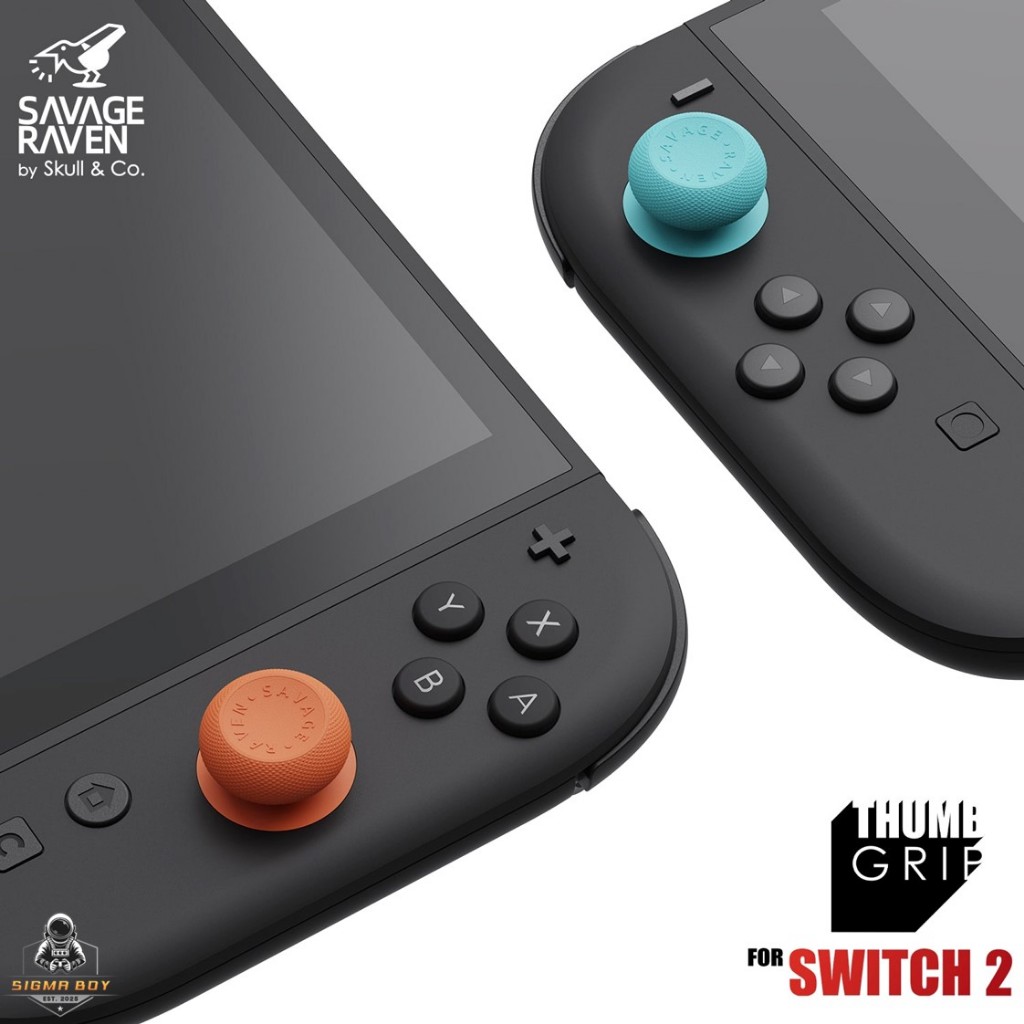 Savage Raven by Skull & Co. Thumb Grip Set for Nintendo SWITCH 2 (รุ่นปี 2025)