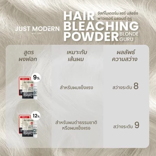 Just Modern Hair Bleaching Powder จัสท์โมเดอร์น ผงฟอกสีผม
