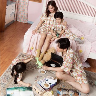 Tilly Milly ชุดนอนผู้ใหญ่ Green Breakfast's Club