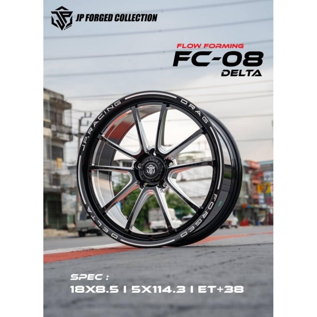 ล้อFC-08 DELTA (ล้อเบา) ขอบ18 5รู/114.3 (งานJP)