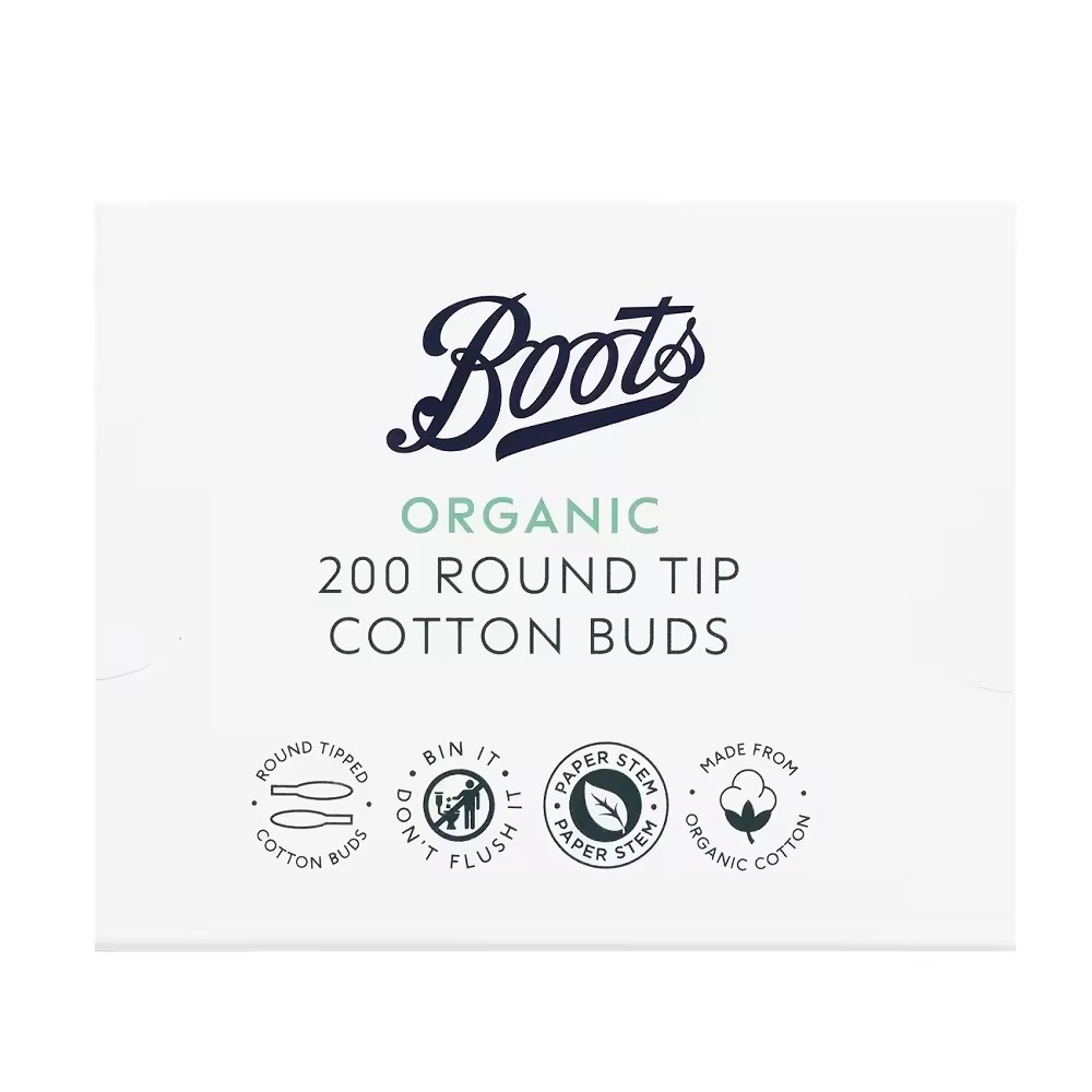 ส่งไวนะ🚚ไลฟ์ลดอีก‼️ Boots Cotton Buds บู๊ทส์ คัตตอน บัดส์  สำลีพันก้านกระดาษ 200 ก้าน - รูปที่ 3