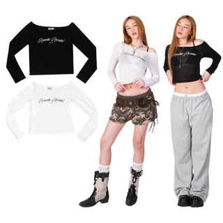 kome.offi เสื้อแขนยาวผ้าบาง รุ่น romantic recorded