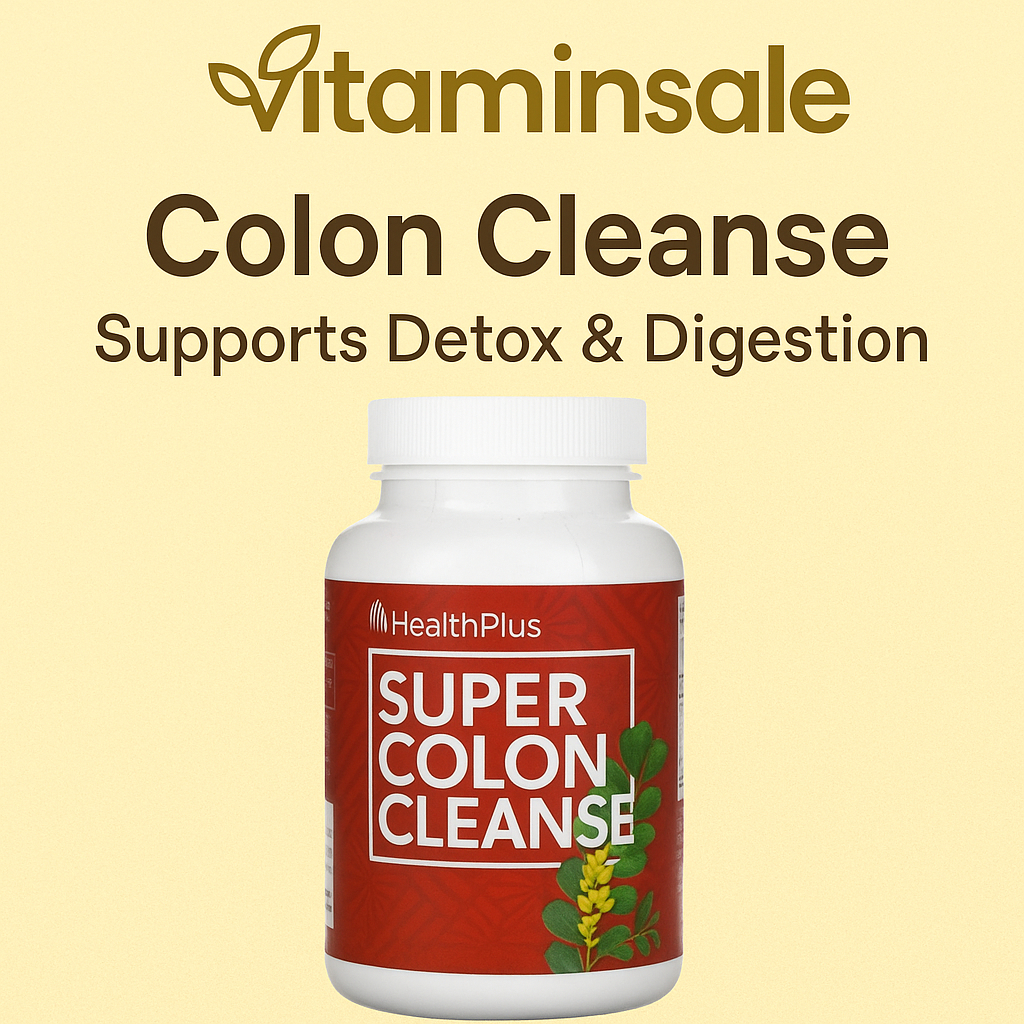 Health Plus Super Colon Cleanse 500mg  Capsules ไฟเบอร์จากธรรมชาติ ช่วยดูแลลำไส้