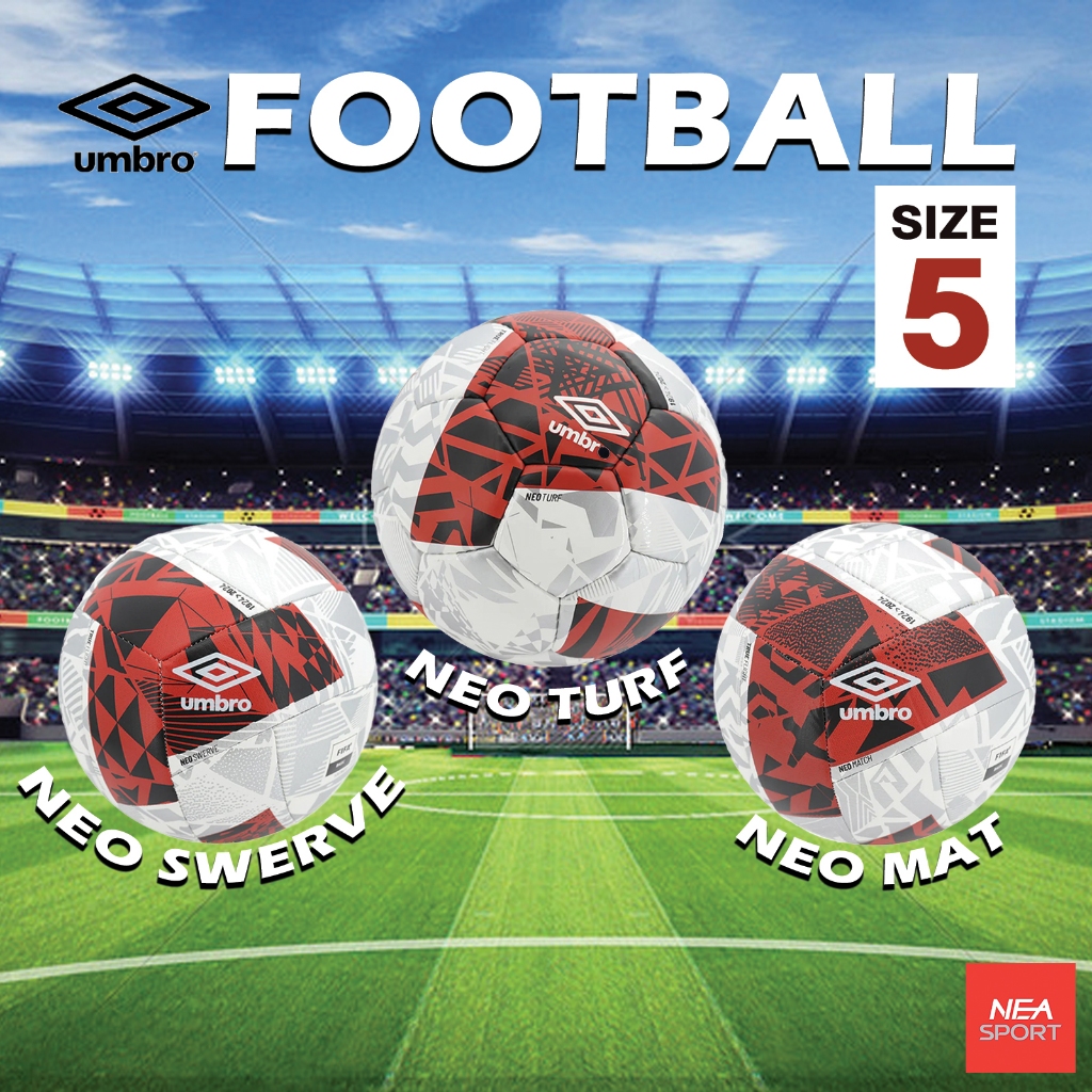 [ลิขสิทธิ์แท้] UMBRO NEO 3-Class ลูกฟุตบอล เบอร์ 5 หนังนิ่ม ทนทาน