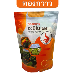 อะมิโนผง เบอร์1 กลิ่นเค็ม ตรา ทองกวาว ละลายน้ำได้ สกัดเข้มข้น