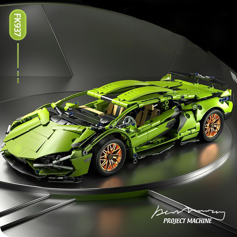 รถตัวต่อ โมเดลรถแข่ง Building Blocks ของเล่นสําหรับเด็ก รถของเล่น