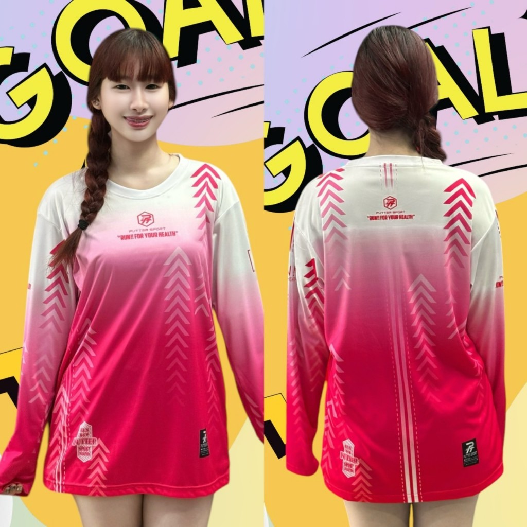 เสื้อวิ่ง RUN FOR HEALTH แขนยาว ผ้าไมโครมันเกรดพรีเมียม ใส่สบายแห้งง่ายไม่ร้อน ไล่เฉดสีผลิตโรงงานไทย ราคา ถูกที่สุด ดีลบีเคเค แกลเลอรีภาพที่ 6