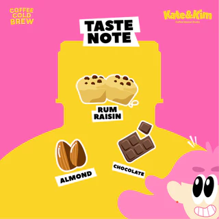 (Kate & Kim) Chocolate Rum กาแฟสกัดเย็นแบบเข้มข้น กลิ่น "ช๊อคโกแลต รัม Cold Brew Concentrate 1 ลิตร