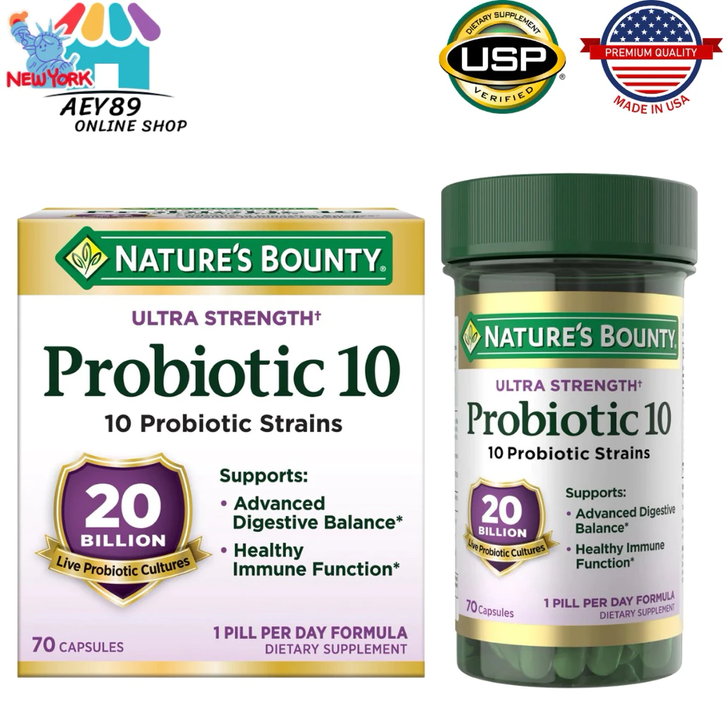Nature’s Bounty Ultra Strength 20 Billion Probiotic 70 Capsules