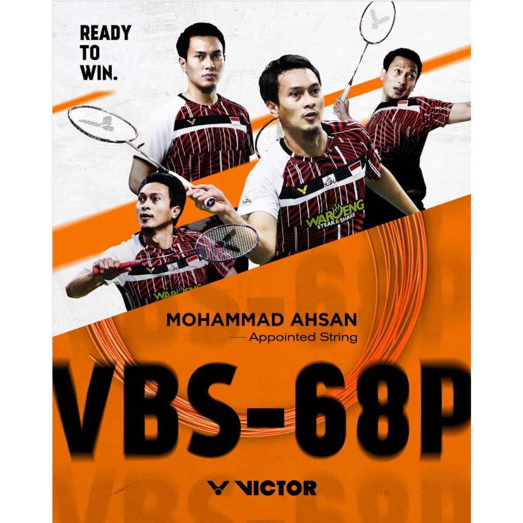 VICTOR VBS 68P เอ็นแบดมินตันสายคอนโทรล ฟีลลิ่งนุ่มระดับโปร VBS68