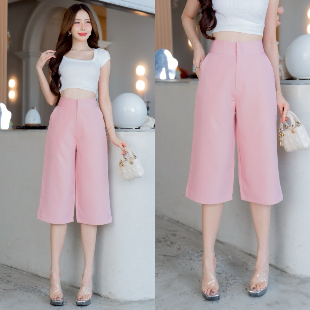 กางเกง 5 ส่วน ตะขอหน้า ผ้าเปเป้ [OK] - รูปที่ 6