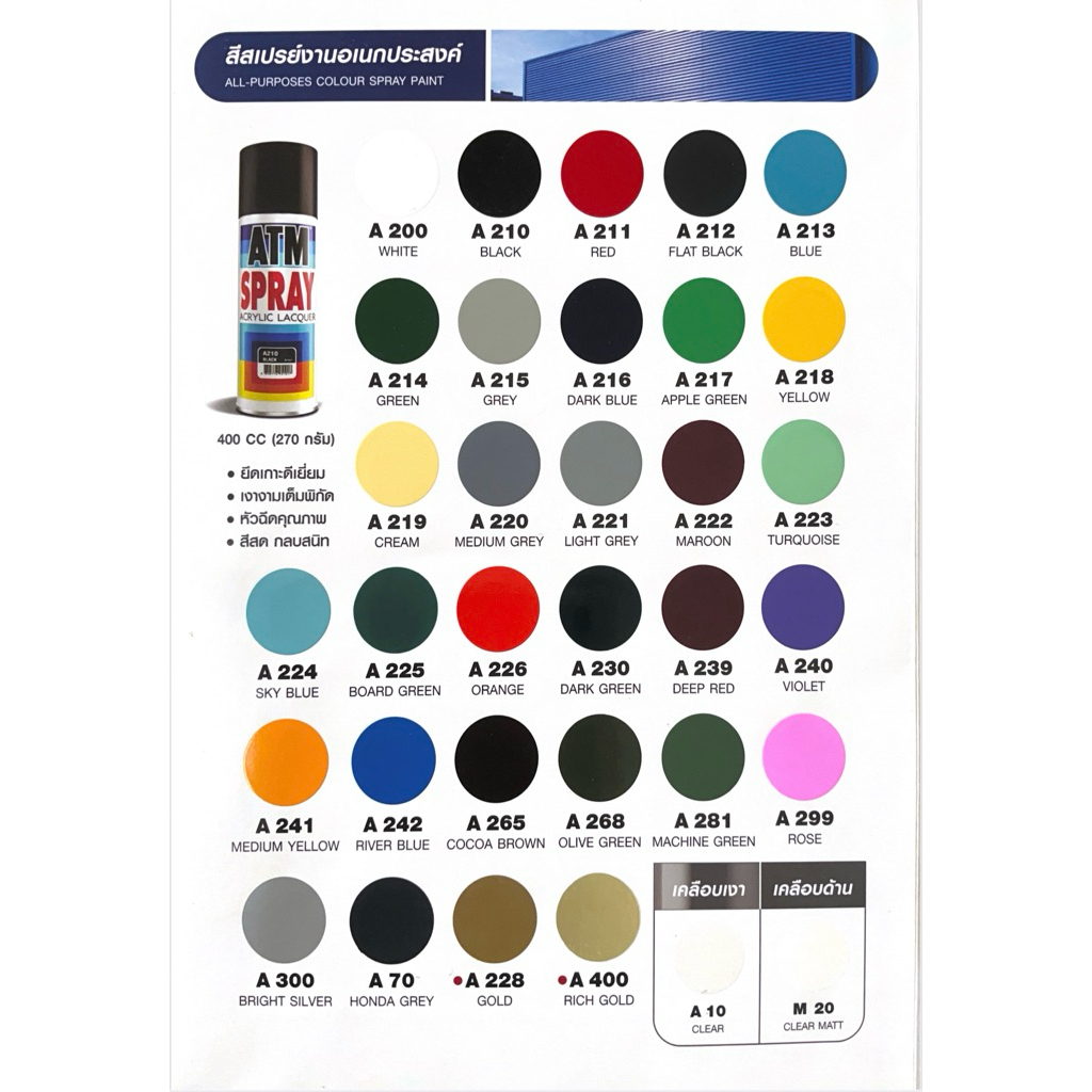 สีสเปรย์ อเนกประสงค์ ATM