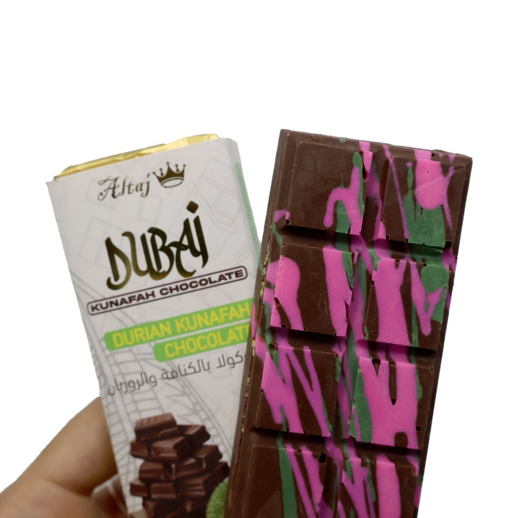 DUBAI KUNAFAH CHOCOLATE 60G {PISTACHIO KUNAFAH