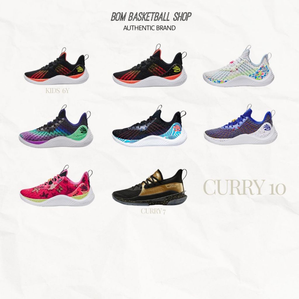 Curry 10 รวมสี รองเท้าบาส พร้อมส่ง