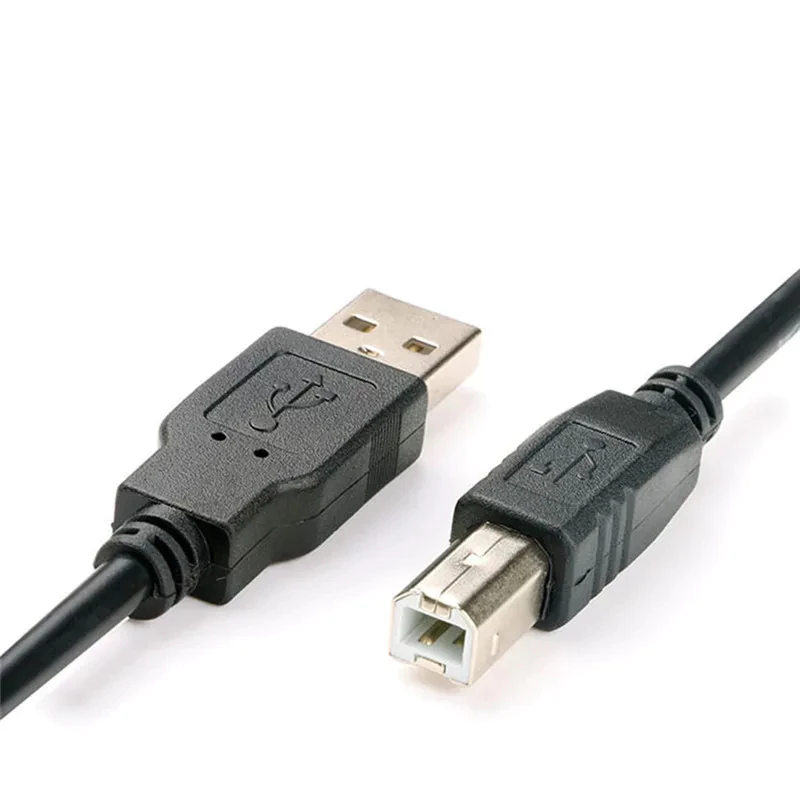1.5/3/5M สายเคเบิลเครื่องพิมพ์ USB 2.0 สายชาร์จข้อมูล PVC สำหรับกล้อง สแกนเนอร์ ประเภทเครื่องพิมพ์