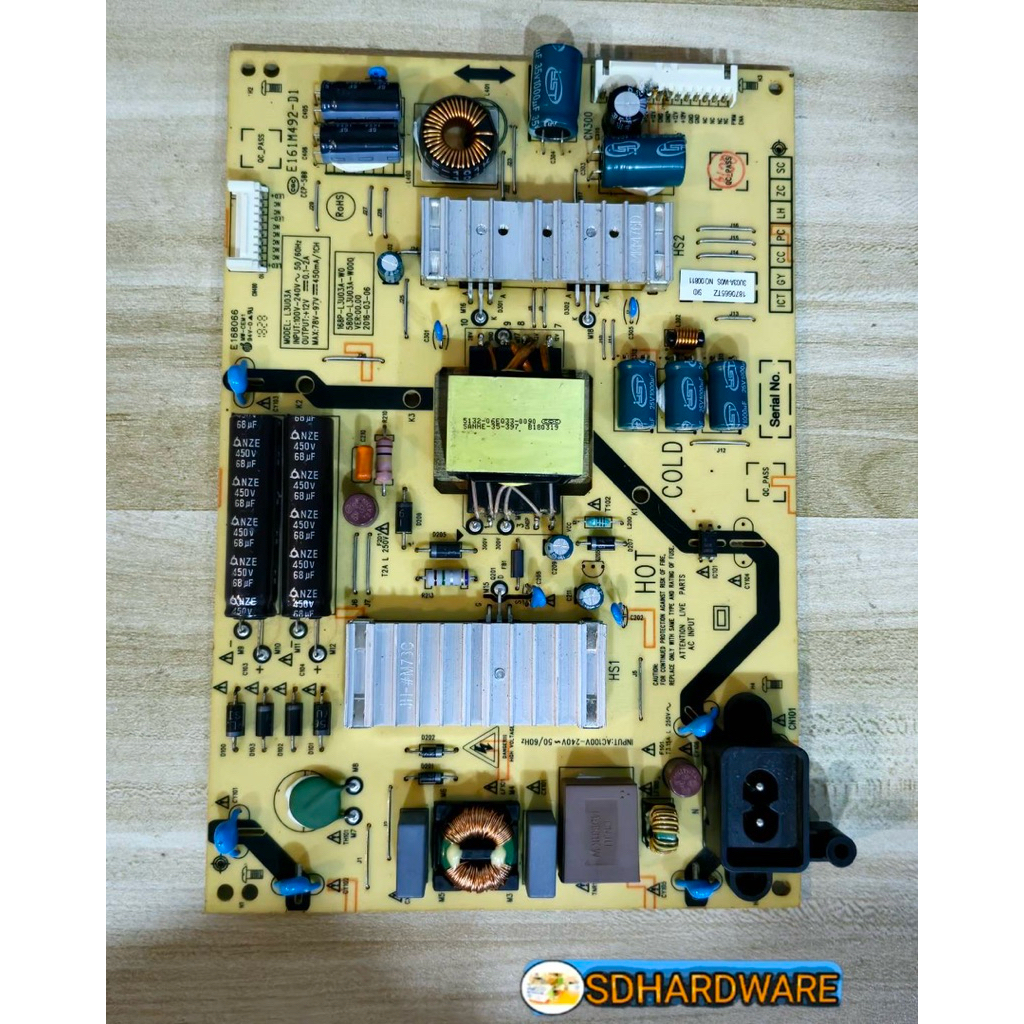 บอร์ดพาวเวอร์ทีวี  Toshibaรุ่น   40L5650VTสินค้ามือสองใช้งานได้ดี