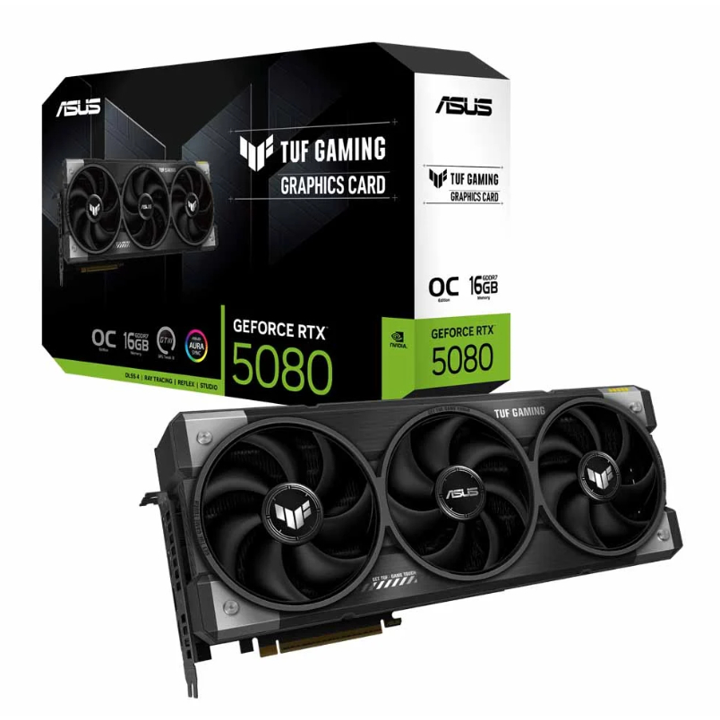 VGA ASUS TUF GAMING GEFORCE RTX 5080 16GB GDDR7 OC EDITION (TUF-RTX5080-O16G-GAMING)