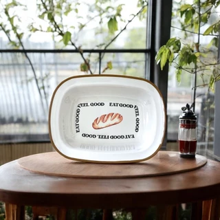 จานชามเมลามีน ลาย Eat Good Feel Good แบรนด์ Srithai Superware