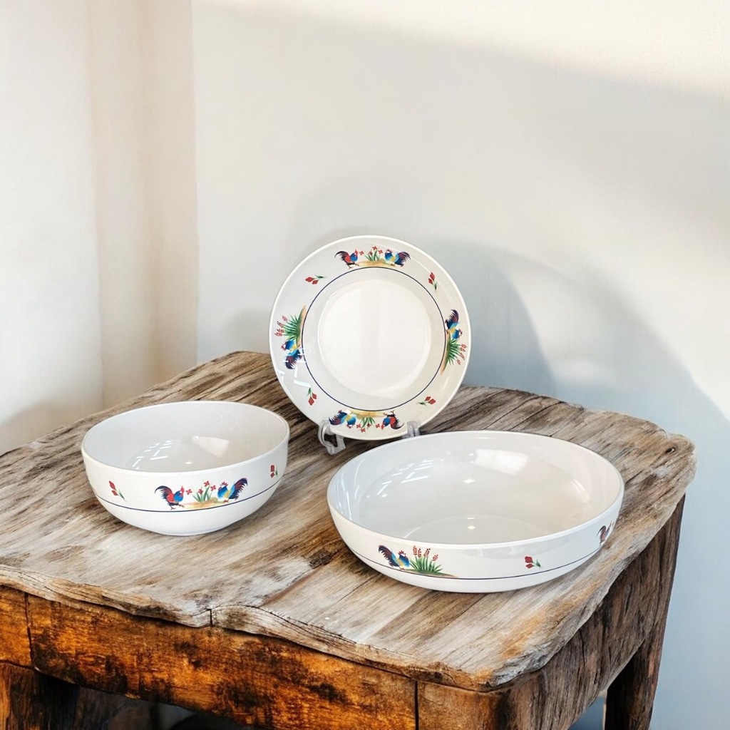 จานชามเมลามีน ลาย Love Chicken (เลิฟ ชิคเคน) แบรนด์ Srithai Superware