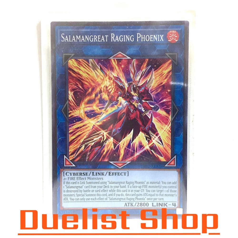 Salamangreat Raging Phoenix (N) Monster Fire Link4 [Cyberse/Link/Effect] ชุด TT02-AEA34 การ์ดยูกิโอ 