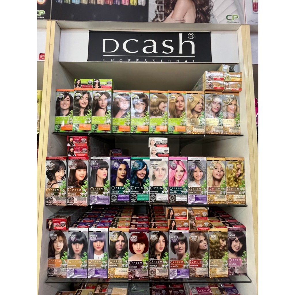 ครีมเปลี่ยนสีผม ดีแคช ออฟติมัส มี 39 เฉดสี Dcash optimus 100ml