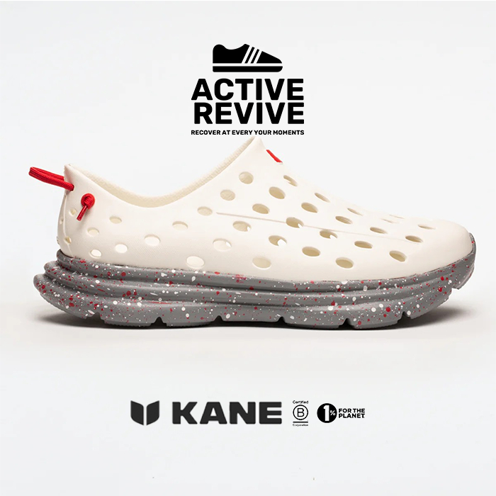 รองเท้า KANE Revive สี Ivory/Cement Speckle รองเท้าเพื่อสุขภาพ [Pre-order]