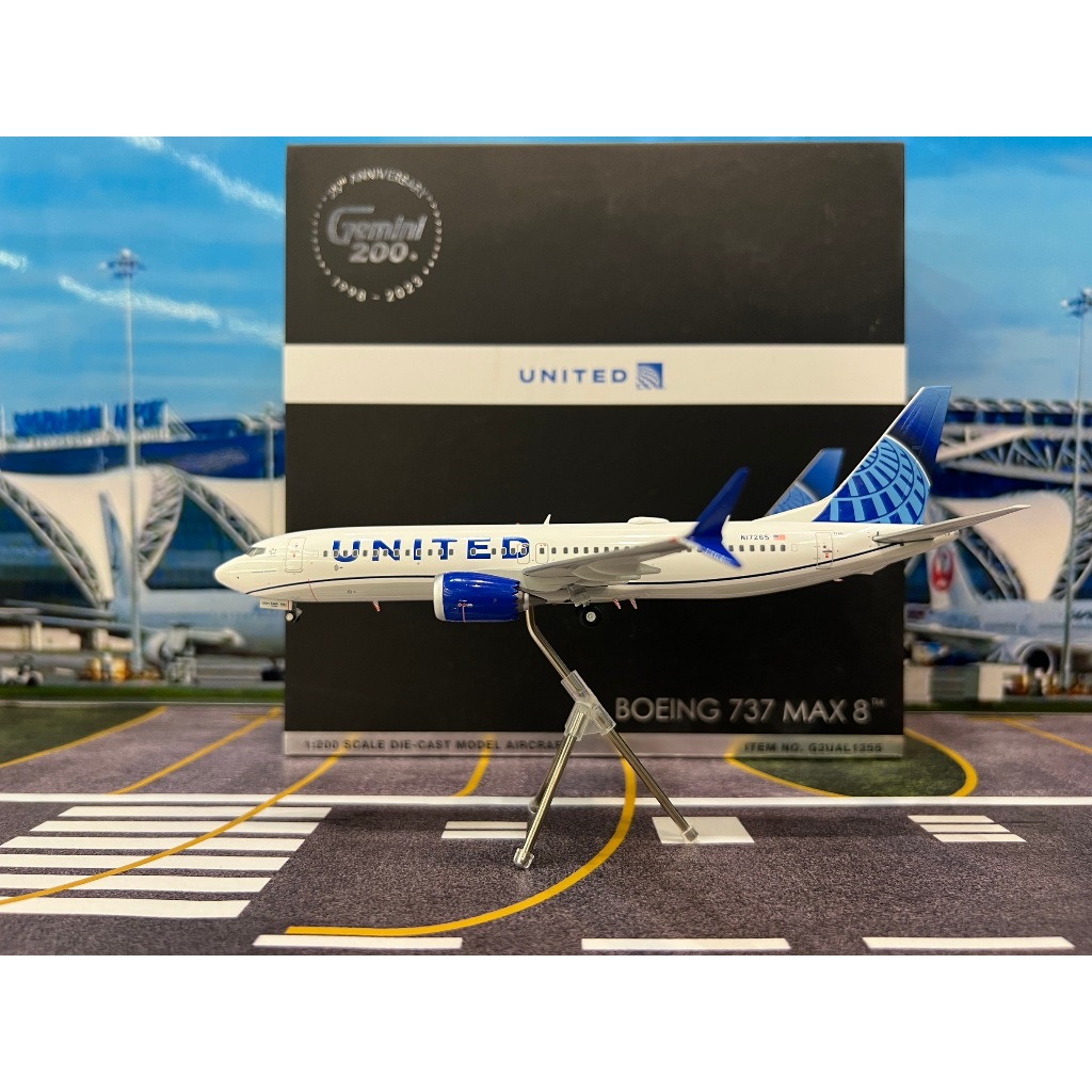 Gemini Jets [G21255] 1:200 United Airlines B737 MAX 8 N17265