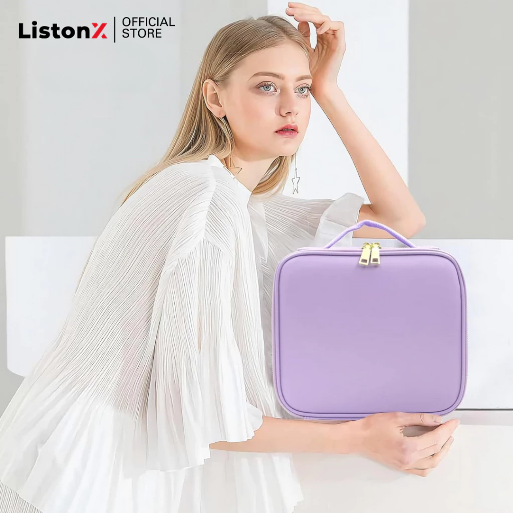 ListonX กระเป๋าเครื่องสำอางพกพา (Make-up Bag) จัดระเบียบเครื่องสำอาง คุณภาพเกรดพรีเมียม | กระเป๋าแต่งหน้ามืออาชีพ thumbnail 8