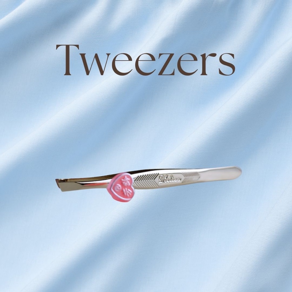 แหนบ Dielian แหนบถอนคิ้ว สีทองอ่อน แหนบถอนขนคิ้วสแตนเลส Tweezers Dielian***พร้อมส่ง