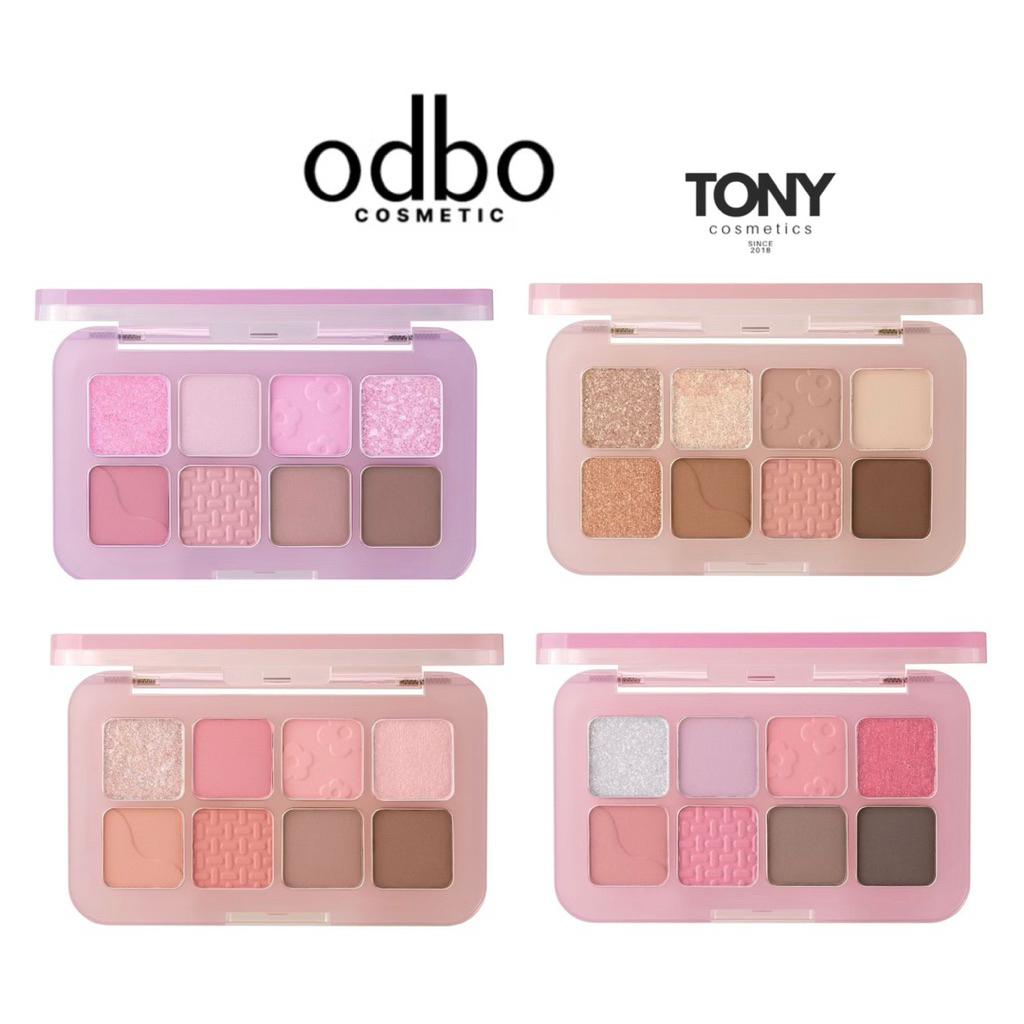 Odbo Mood Collector Eye Pallet โอดีบีโอ มู๊ดคอลเลคเตอร์อายแชโดว์ พาเลท 8 สี สวยล