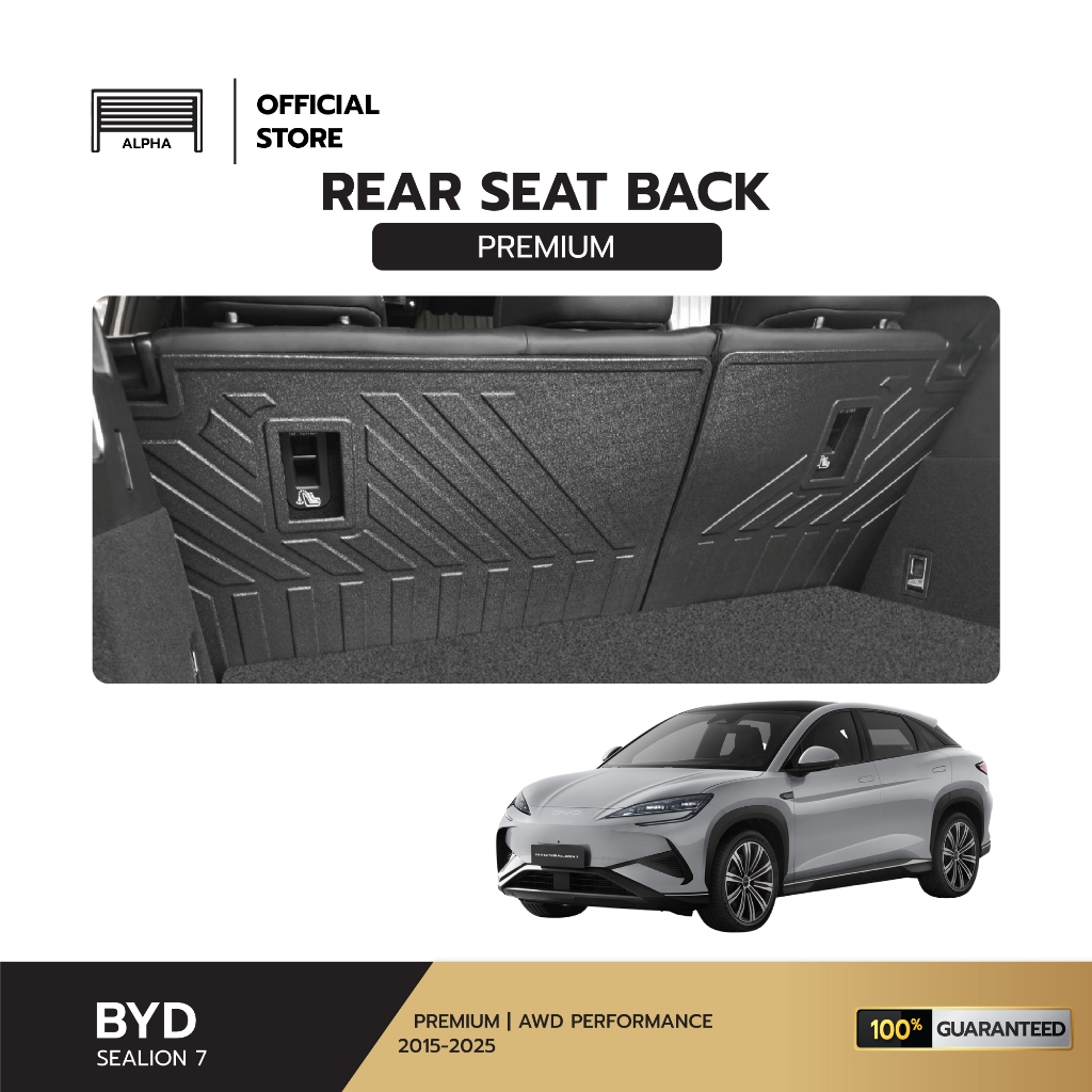 แผ่นกันรอยเบาะพนักพิงหลัง BYD SEALION 7 สินค้าตรงรุ่นรถ ผลิตจากวัสดุเกรดพรีเมี่ยมไม่มีกลิ่นเหม็น สินค้าไทย PREMIUM