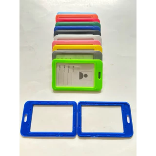 กรอบบัตรพนักงานป้ายชื่อพนักงาน 11สี หลากสี สินค้าคุณภาพ ป้ายห้อยบัตรพลาสติก กรอบพลาสติก