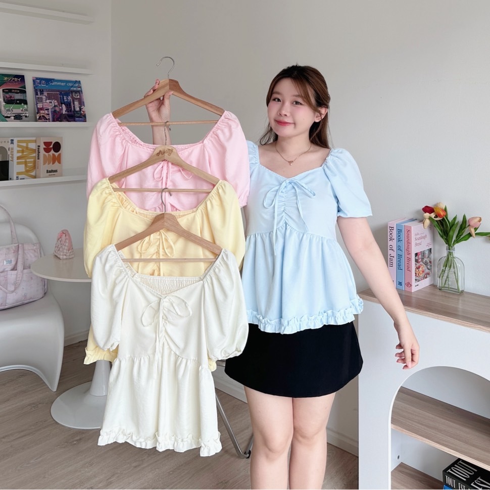 เสื้อแขนตุ๊กตา ระบาย - Cupcake Shirt
