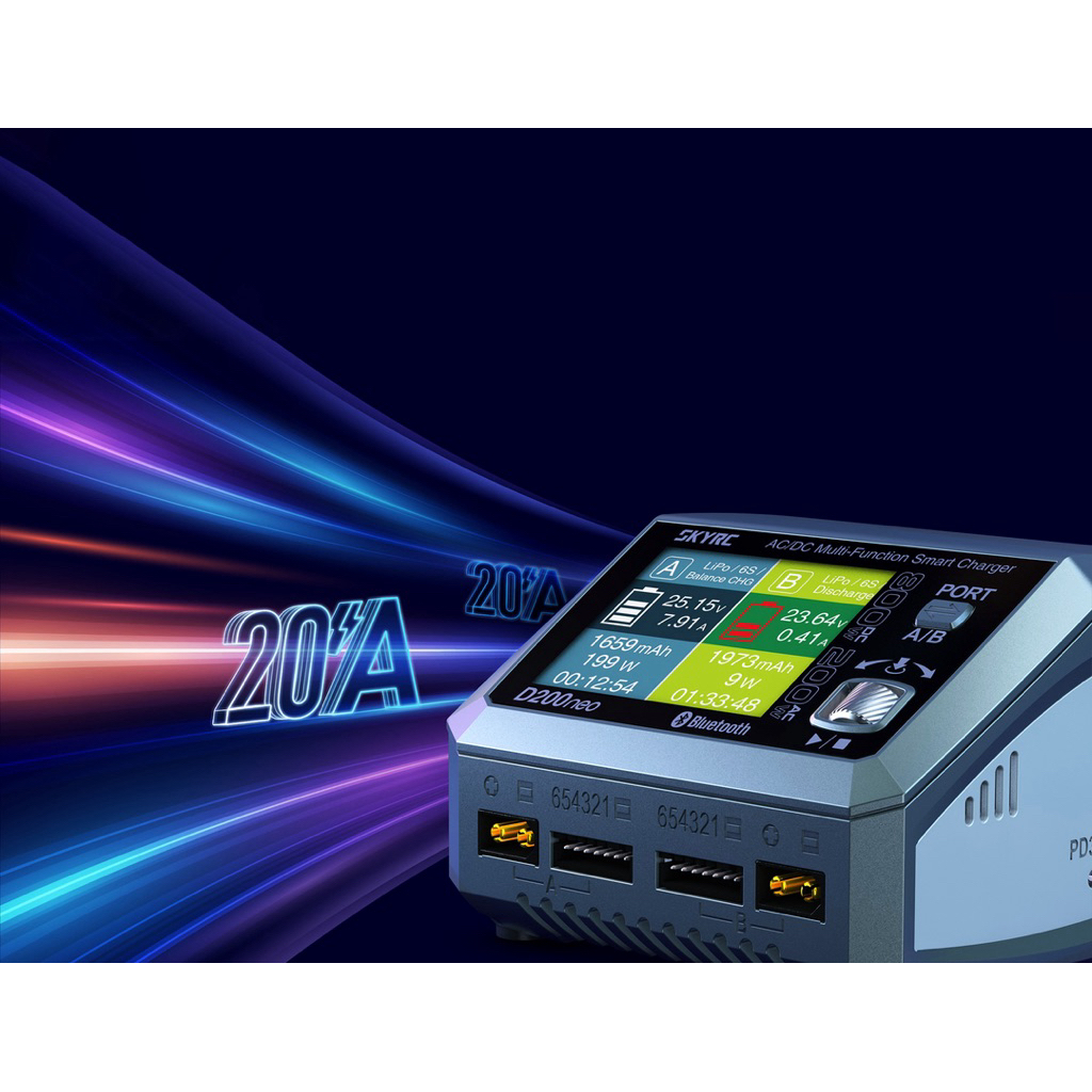 SkyRC D200neo LiPo 1-6s 20A  AC Charger 800W เครื่องชาร์จแบตลิโพ D200 NEO