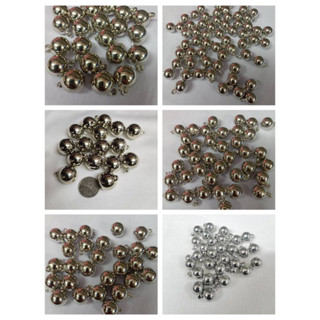 กระดุมเสื้อแม้ว ม่อฮ่อม เม็ดกลมเนื้อเป็นพลาสติก สีเงินขายเป็…