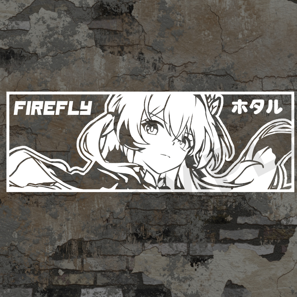 Firefly Honkai Star rail สติ๊กเกอร์ติดรถ 2 แผ่น Honkai Star rail Stickers Decals Star rail
