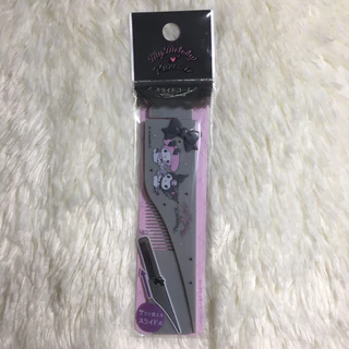 หวีพกพา แปรงหวีผม มายเมโลดี้ คุโรมิ ซานริโอ้ ครบรอบ50ปี Sliding comb Hair brush Mymelody Kuromi